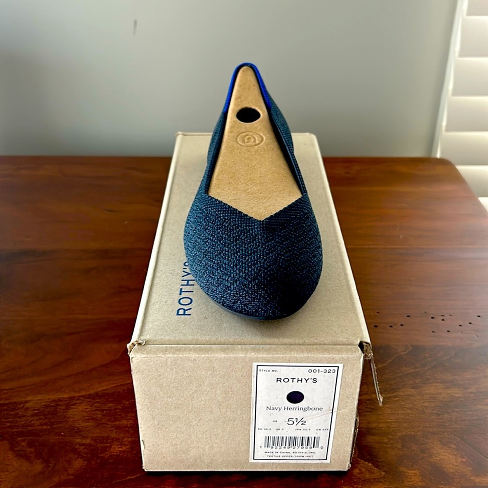Rothy’s Round Toe Navy Flat